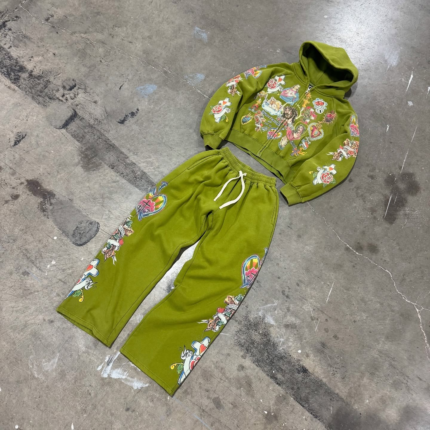 We Are Righteous Moss” Risen King Zip Up Tracksuit