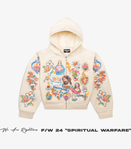 We Are Righteous Sacrifice thermal Zip Up