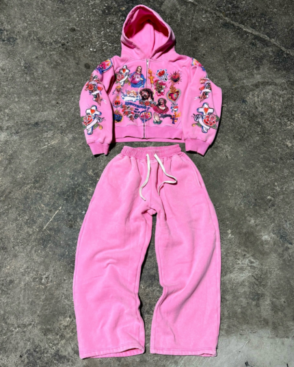 We Are Righteous Risen King Zip Up Pink